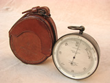 WW1 period aneroid pocket barometer by J H Steward, London.